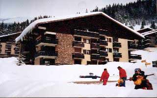 location appartement dans chalet residence à chatel